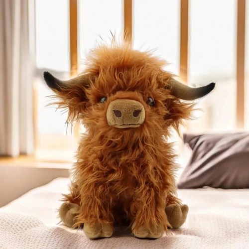 Cuddly highland cow soft toy - cuddly,