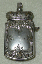 Antique Victoria Diamond Jubilee 1897 or Edward VII Coronation Vesta Case 1901