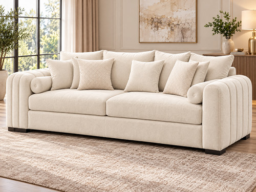 Luxury 3 seater - 2,, linen