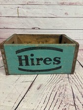 RARE BLUE Vintage Wooden Soda