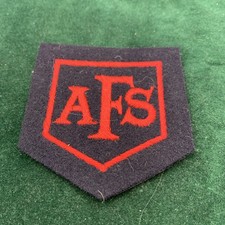 AFS Auxiliary Fire Service Cloth Breast Badge