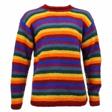 RAINBOW STRIPE HIPPIE JUMPER