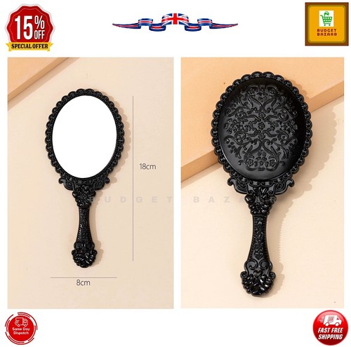 Vintage oval shape hand mirror - vintage,
