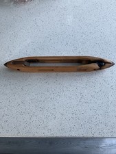 Rare Wooden Cotton Mill Boat weaving O Loom Shuttle Vintage