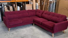 John Lewis Camden 5+ Seater Corner Sofa in Mulberry