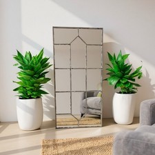Framed Rustic Mirror Wall
