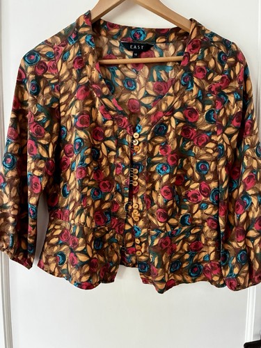 East women silk blouse size - women's,