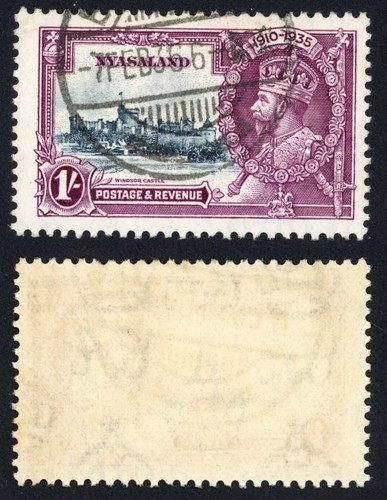 Nyasaland sg126k 1935 silver - nyasaland,