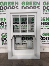 BOX SASH WINDOW WHITE UPVC PVC BATHROOM SLIDING EXTERNAL GEORGIAN NEW SMAL