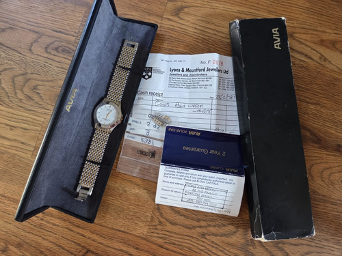 Vintage mens avia - quartz, watch