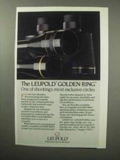 1987 Leupold Scopes Ad - The