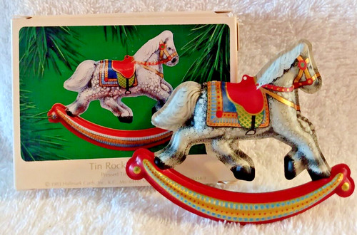 Vintage tin rocking - vintage,