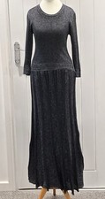 Sandro Knit  Metallic Evening Dress Sz 2