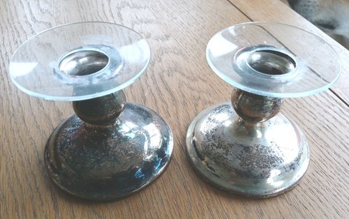Pair silver plated - pair,