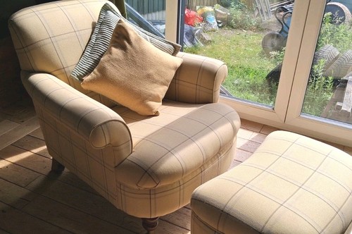 Laura ashley armchair and - , foot