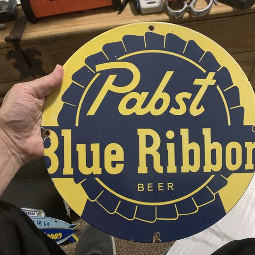 Vintage pabst blue ribbon sign - ribbon,