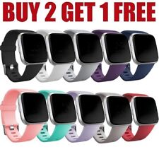 For Fitbit Versa / Versa 2 /Lite Strap Classic Buckle Soft Silicone Sports Band