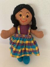 Lanka Kade Rag Doll Girl  Soft Toy in Hand Crafted Cotton Fabric 9”