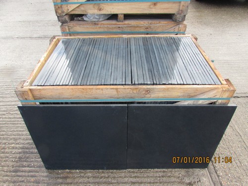 Black slate paving - paving, slabs