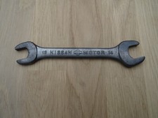 Vintage Nissan 12mm~14mm open end toolkit spanner