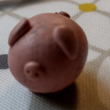 pocket pig fidget charm or tiny toy for pig collectors. Pre loved item