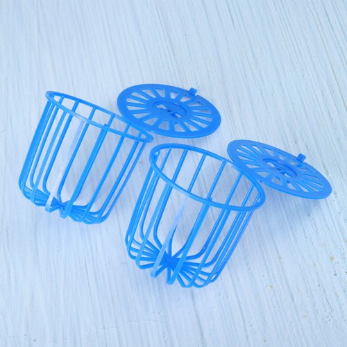 Reusable blue plastic parrot - blue,