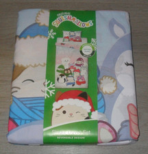 Squishmallows Reversibile Single Christmas Duvet Set By George At Asda - NEW