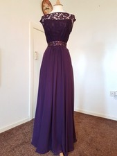 COAST dress Sz 14 Purple Maxi