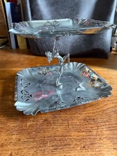 Chrome Nude Art Deco Two Tier