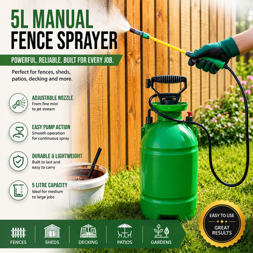 Pressure pump sprayer - 5l,