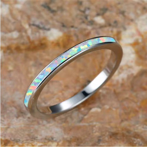 Sterling silver white fire - silver,