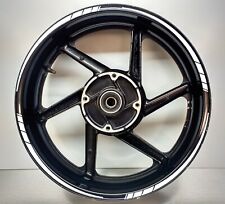 White Tapered Motorcycle Wheel