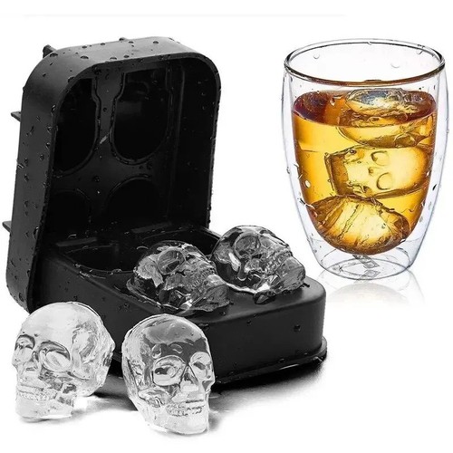 Skull ice cube mold - skull,