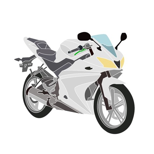 Full fairing set - set, unpainted