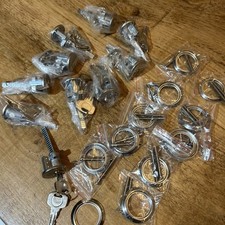 Job Lot 10 Yale Replacement Cylinder Locks 2 Keys Satin Nickel Finish