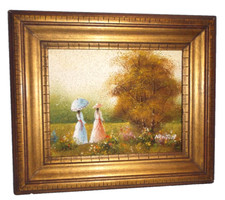 Vintage Signed Newton Oil