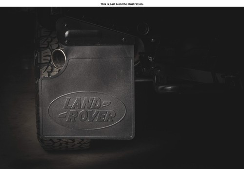 Land rover genuine mudflap - land,