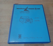 Daimler Limousine spare parts catalogue British Leyland