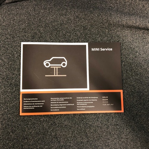 Bmw mini service book r55 - service,