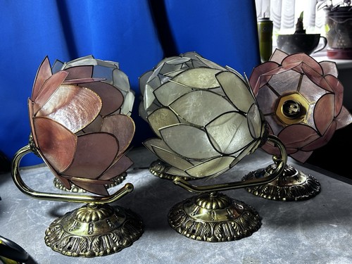 Vintage brass sconces - brass, x
