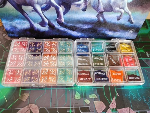 Mtg counder dice and - +1/+1,