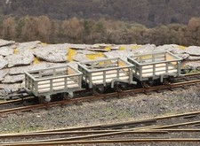 Penrhyn Quarry Railway Slate Wagons (x3) Laser-cut kits (NG7) Peco OR164