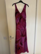 Zara pink Floral Midi Dress