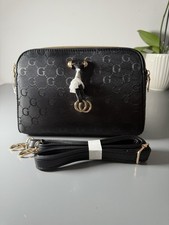 G Triple Zip Black Cross Body
