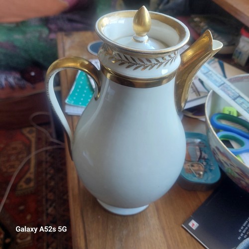 Paris pocelain coffee pot - pocelain,