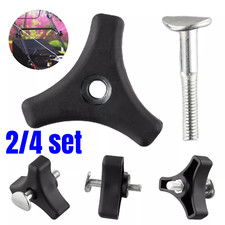 2/4Set Garden Triangle Handle Knob Wing Nut Screw Bolts for Honda Lawn Mower Mac