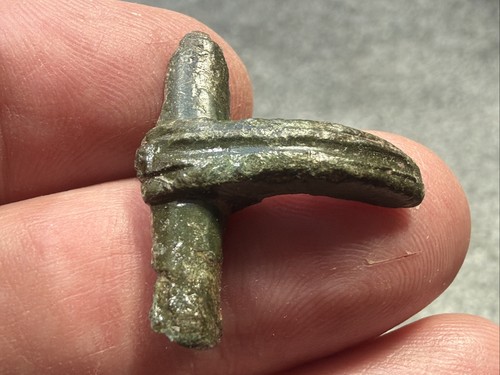 Roman bronze childs fibula - bronze,