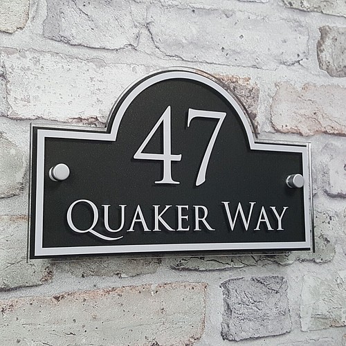 House address plaques door - &,