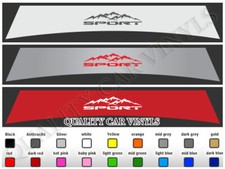 Renault Trafic Sunstrip Graphics Sun strip Decals Mountains Camper Van