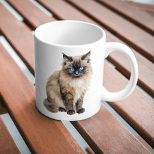 Himalayan Cat 11oz White Mug